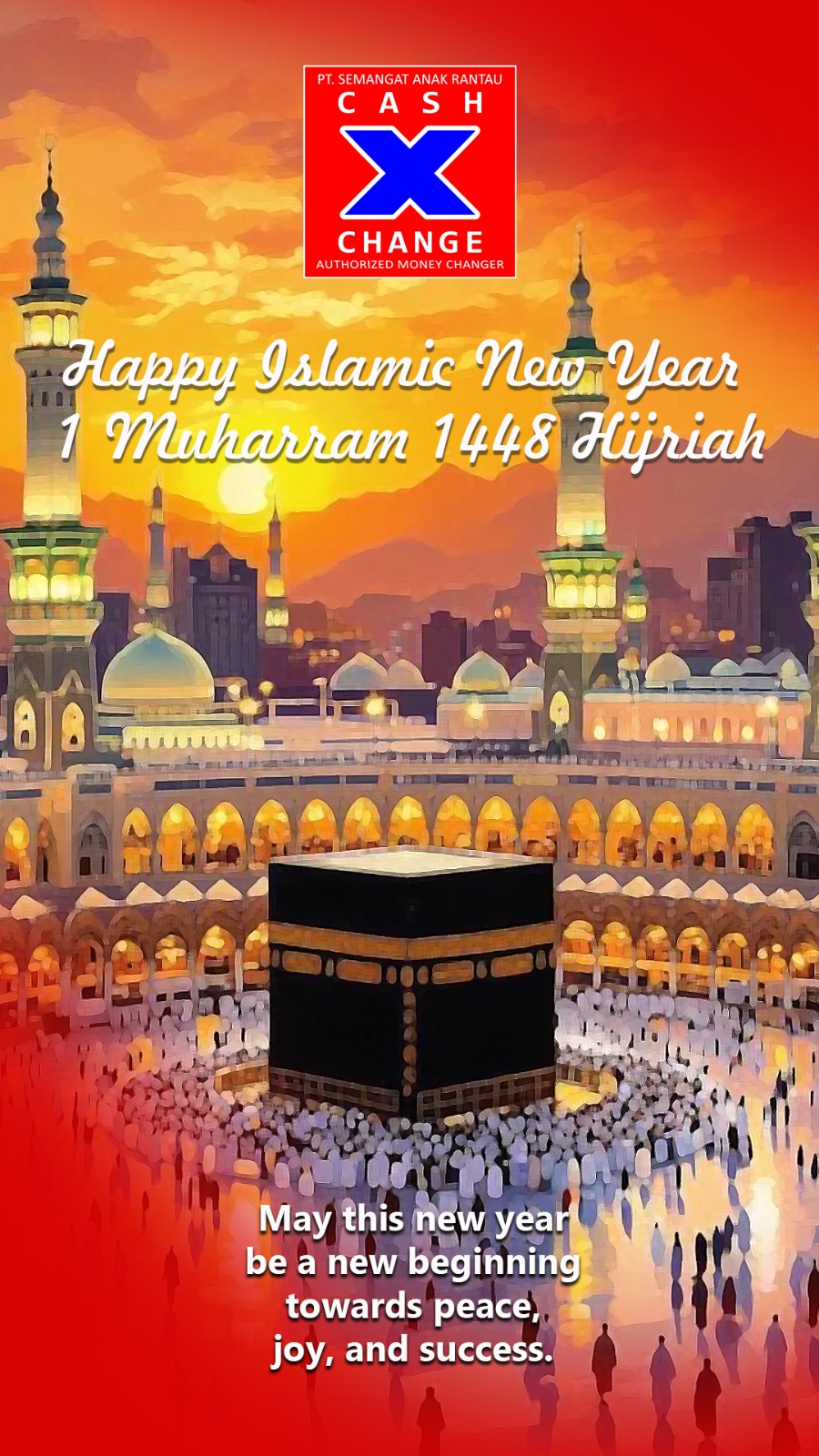 Happy Islamic New Year 1448 H greeting from Cash X Change