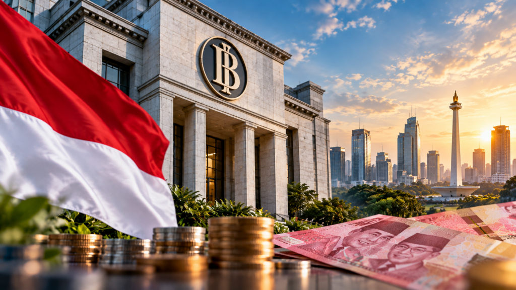Bank Indonesia Credibility Test 2026 illustrated by Bank Indonesia, rupiah stability, institutional independence, and Indonesia’s financial outlook