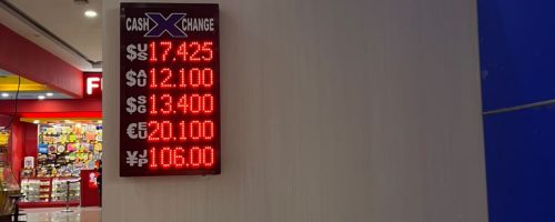 Cash X Change authorized money changer storefront in Lippo Plaza, Kupang