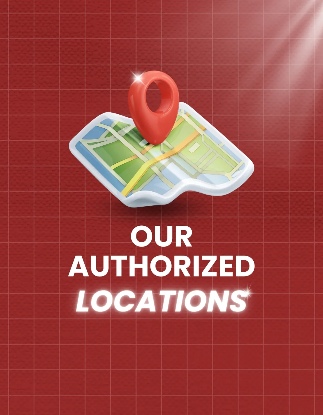 Cash X Change authorized locations shown on a map icon